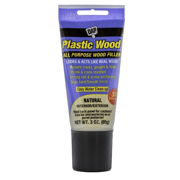 Plastic Wood Latex 3oz Natural, PK6,  6 PK