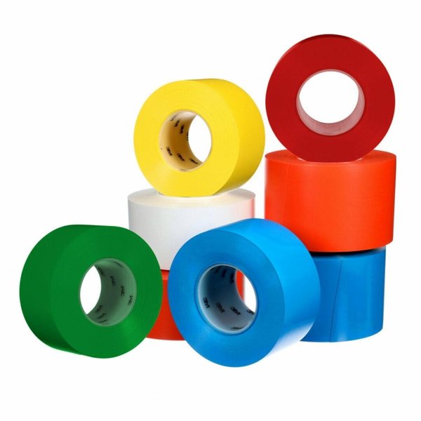 Floor Marking Tape, Yellow, 36 yd, PK6