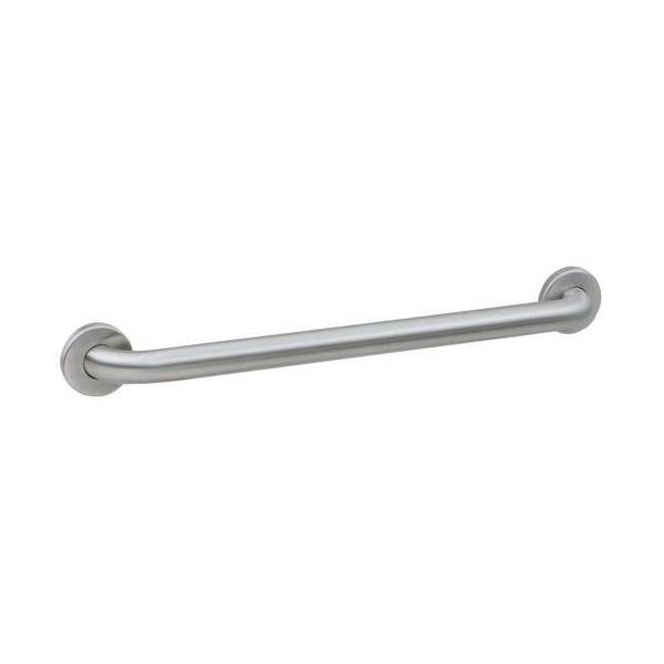 48" L,  Straight,  Stainless Steel,  B580648 Satin Stainless Steel Grab Bar,  Satin Stainless Steel