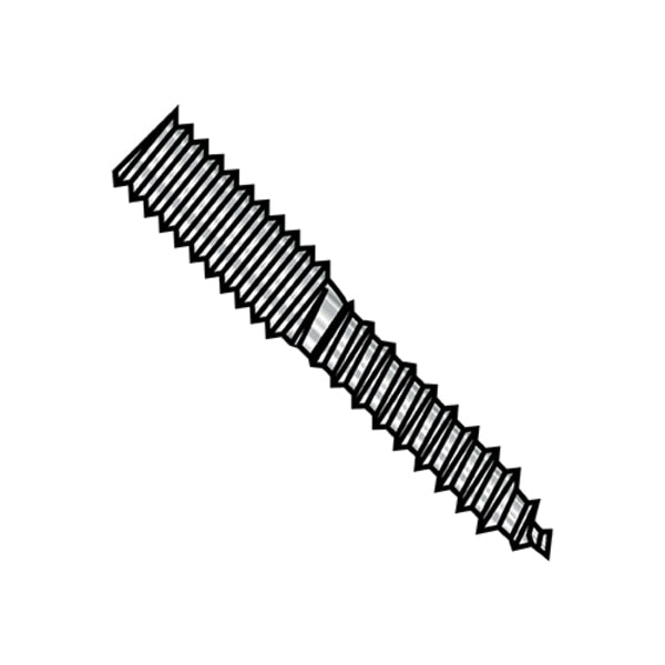 Hanger Bolt,  1/4"-20 Thread to 1 1/2 in,  18-8 Stainless Steel,  100 PK