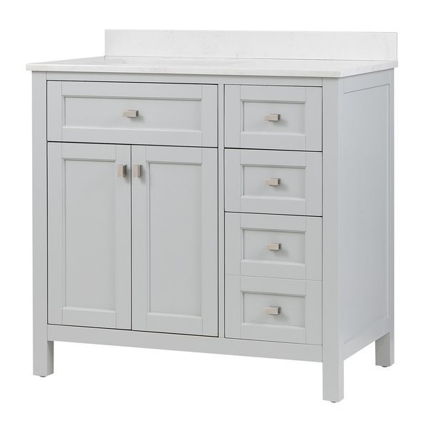 Juniper 36" Vanity Dove Gray, Culture