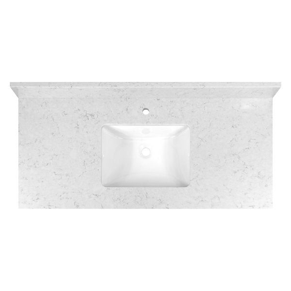 Vanity Top w/Ceramic Basin, 49 x 22 in