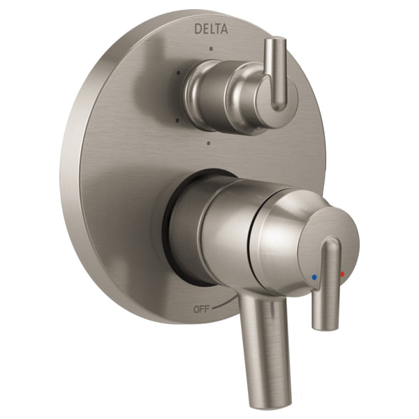 Contemporary Two Handle Monitor(R) 17 Series Valve Trim with 6-Setting Integrated Diverter