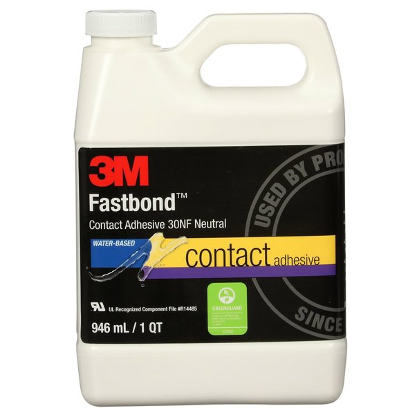 Contact Cement,  30NF Series,  Neutral,  1 qt,  Can
