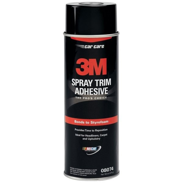 Spray Trim Adhesive,  8074 Series,  Yellow,  24 oz,  Aerosol Can