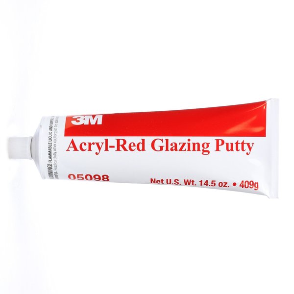 Glazing Putty,  14.5 oz,  Tube,  Red