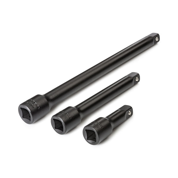 1/2 Inch Drive Impact Extension Set,  3-Piece (3,  6,  10 in.)