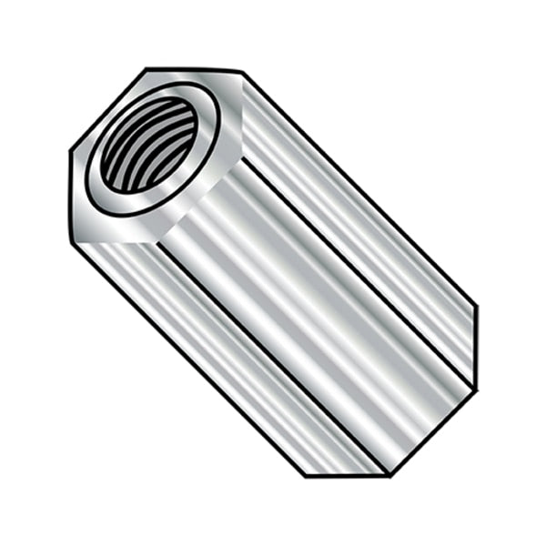 Hex Standoff,  #10-32 Thrd Sz,  1 in L,  1 in Thrd L 18-8 Stainless Steel Plain,  3/8" Hex W