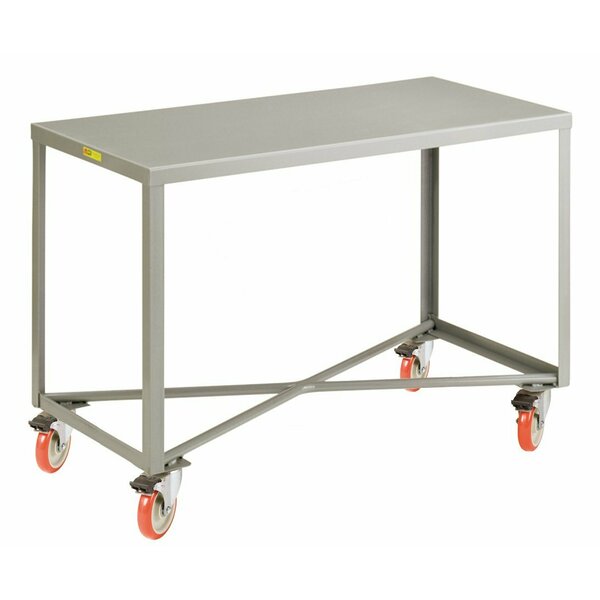 Mobile Table, 1 Shelf, 60" L x 30" W