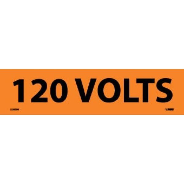 Voltage Marker, Ps Vinyl, 120 Volts, 2x9