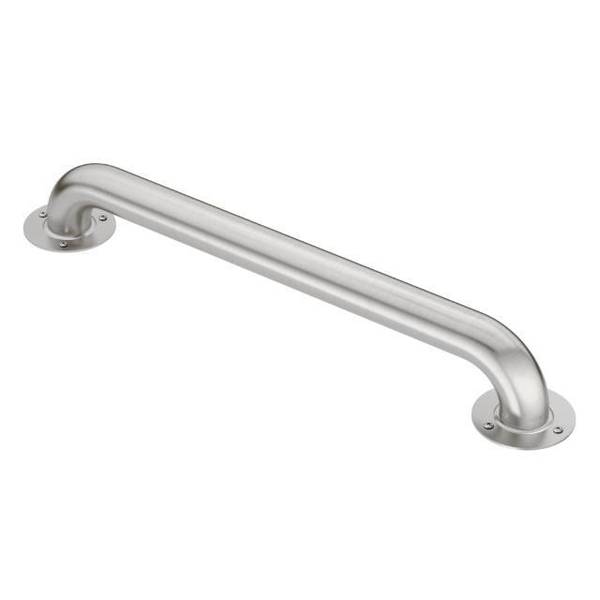 36" L,  Vertical or Horizontal Bars,  Stainless Steel,  Exposed Screw 36" Grab Bar Satin Stainle