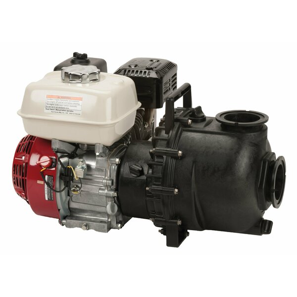 Pump and Gas Engine, 3" NPT, 6 hp, 49 lb