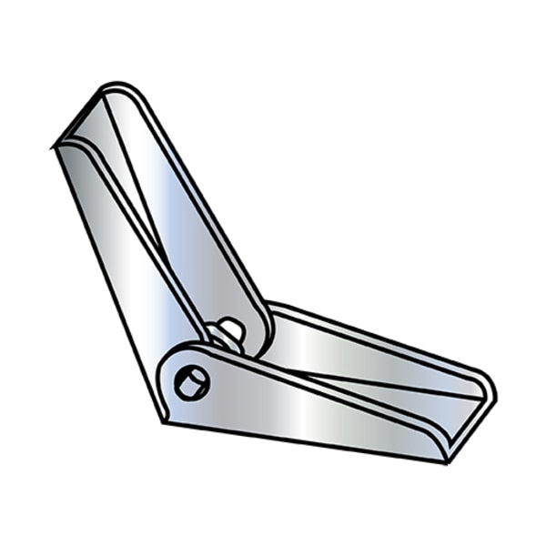Wing Nut,  3/8"-16,  Steel,  Zinc Plated,  50 PK