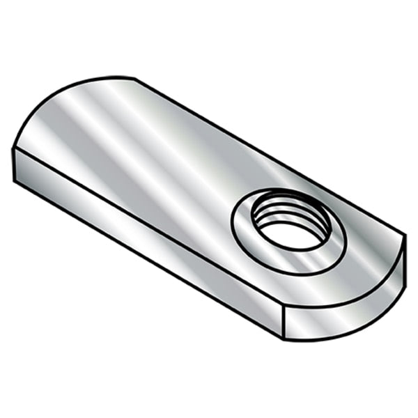 Tab Weld Nut,  1/4"-20,  18-8 Stainless Steel,  0.52 in Wd,  0.827 in Lg,  0.128 in Ht,  1000 PK