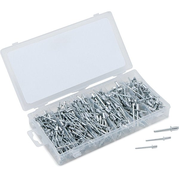 Aluminum Rivet Assortment, 500 Piece