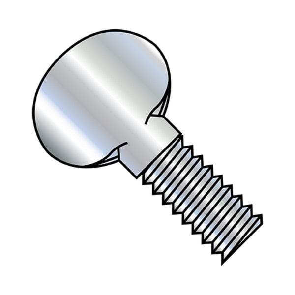 Thumb Screw,  1/4"-20 Thread Size,  Spade,  Zinc Plated Steel,  2 in Lg,  600 PK