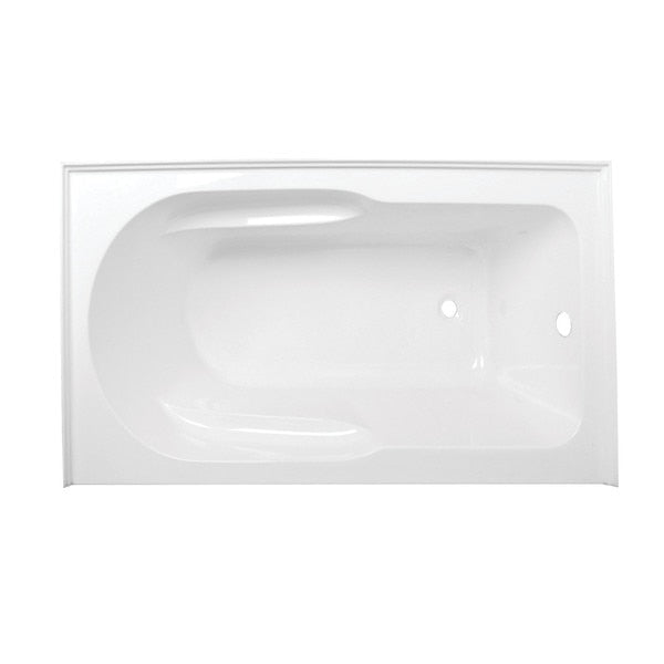 VTAP603022R 60" Acrylic Alcove Tub w/Ant,  60" L,  30" W,  White,  Acrylic
