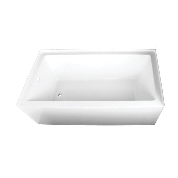 VTAP663222L 66" Acrylic Alcove Tub, w/,  66" L,  32" W,  White,  Acrylic