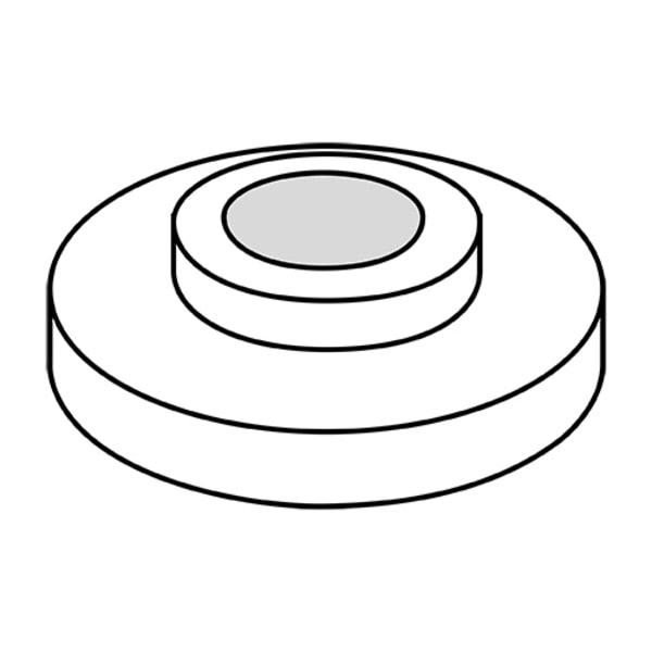 Flat Washer,  Fits Bolt Size 6 in Nylon,  2500 PK