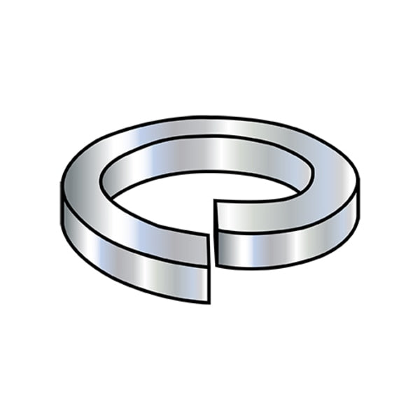 Split Lock Washer,  Fits Bolt Size 3/8 in Steel,  Zinc Plated Finish,  3000 PK