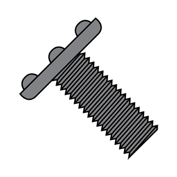 Multi-Material Screws, 10-24x1/2, PK3000,  10-24 x 1/2 in,  1/2 in,  Projections On Top Of Head,  Steel