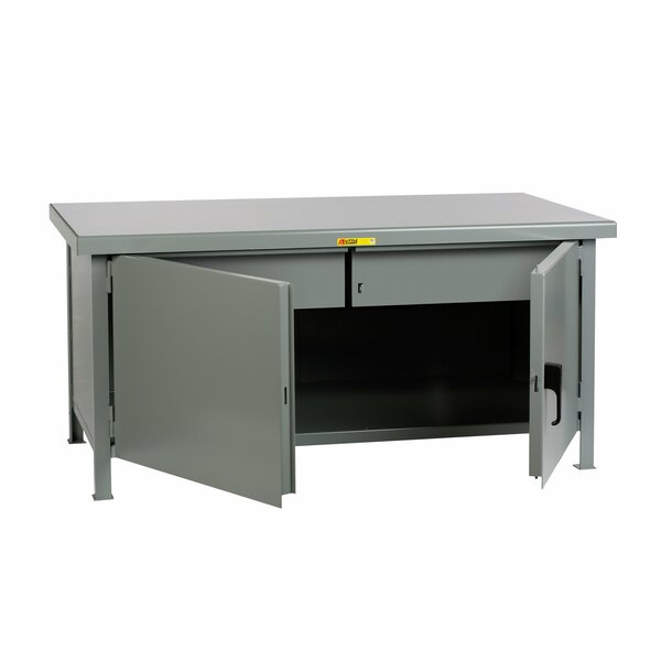 Heavy Duty Cabinet Workbench,  Steel,  72 in W,  34 in Height