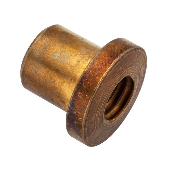 Grommet Nut,  No Drive,  3/8"-16 Size,  Brass,  Nut Height: 1/2"