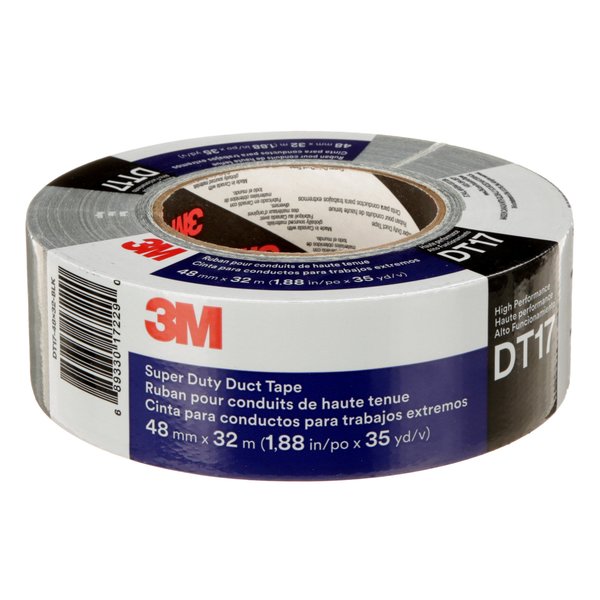 Duct Tape, Black, 17 mil, 32m L x 48mm W