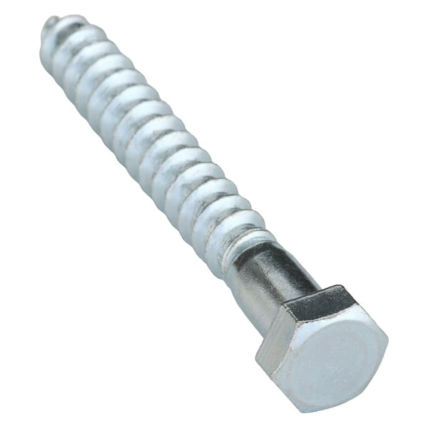 Lag Screw,  3/8 in,  3 in,  Steel,  Zinc Plated Hex External Hex Drive,  50 PK