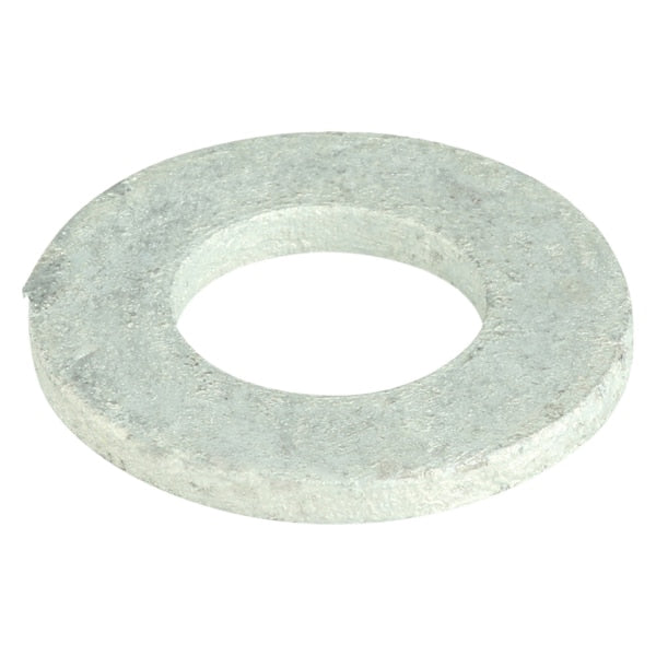 Flat Washer,  Fits Bolt Size 1/2 in , Steel Hot Dipped Galvanized Finish,  50 PK