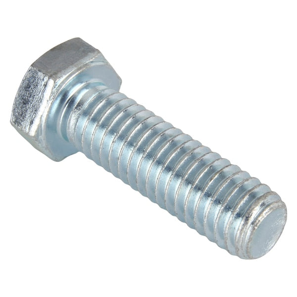 Grade 5,  3/8"-16 Hex Head Cap Screw,  Zinc Plated Steel,  1-1/4 in L,  50 PK