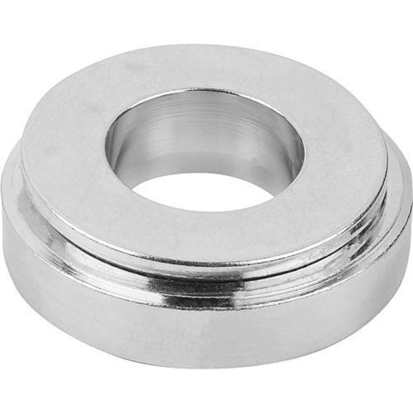 Spherical Washer,  Fits Bolt Size 8.5 mm Steel,  Passivated Finish