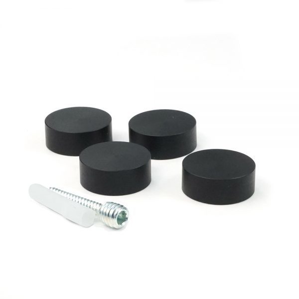 Flush Mount Kit for Signs - 1"D caps,  Matte Black