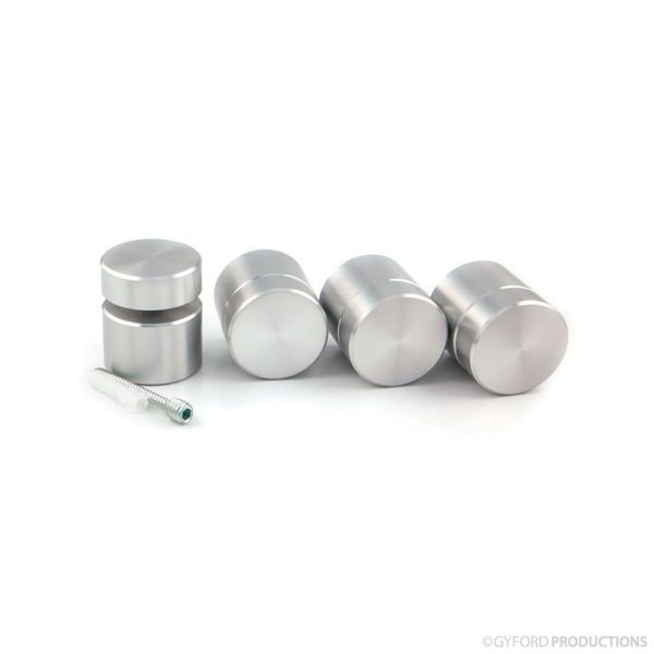 Round Standoffs,  Aluminum Clear Anodized