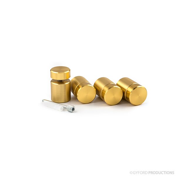 Round Standoffs,  Aluminum Brass Anodized