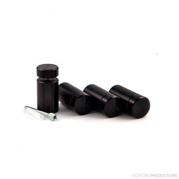 Round Standoffs,  Aluminum Black Anodized