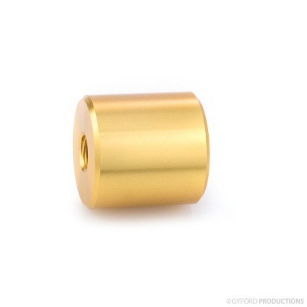 Round Standoffs,  5/16"-18 Thrd Sz,  1-1/2 in Bd L,  Aluminum Brass Anodized,  1 in OD