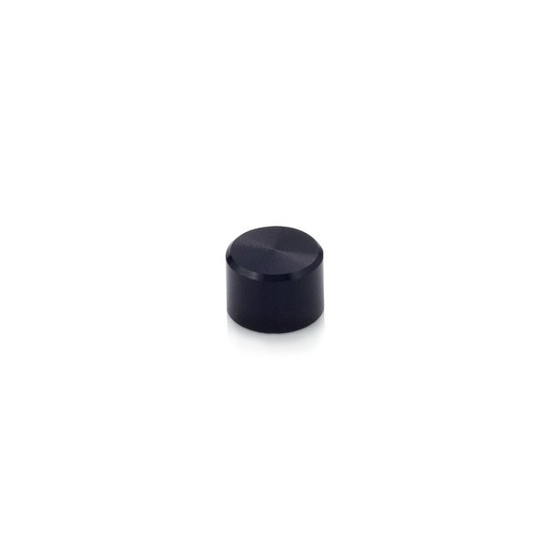 Standoff Cap,  #10-24 Thrd Sz,  Aluminum Black Anodized