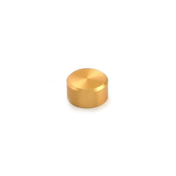 Standoff Cap,  5/16"-18 Thrd Sz,  Aluminum Brass Anodized
