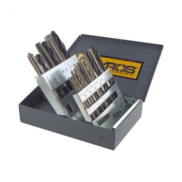 High Speed Steel Fine Tap and Drill Bit Set,  18 pc