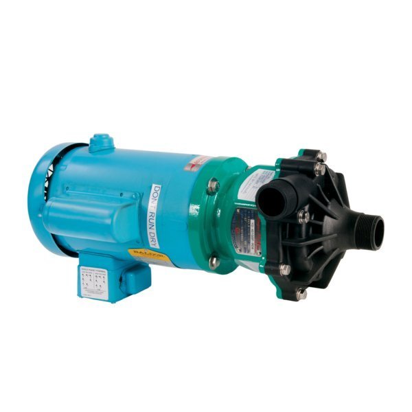 Horizontal Centrifugal Mag Drive Pump, 90 GPM, GFPP, 1.5-HP, 3-PH