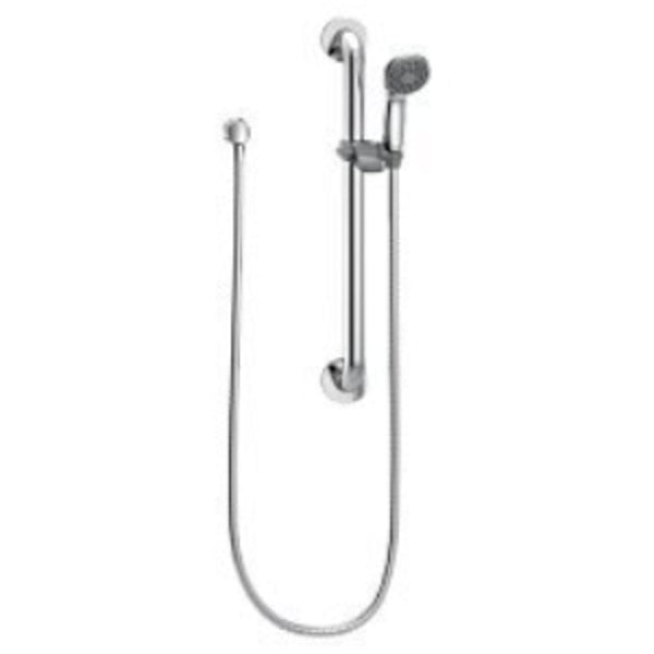 Slide Bar/Grab Bar Shower Chrome/Stainless