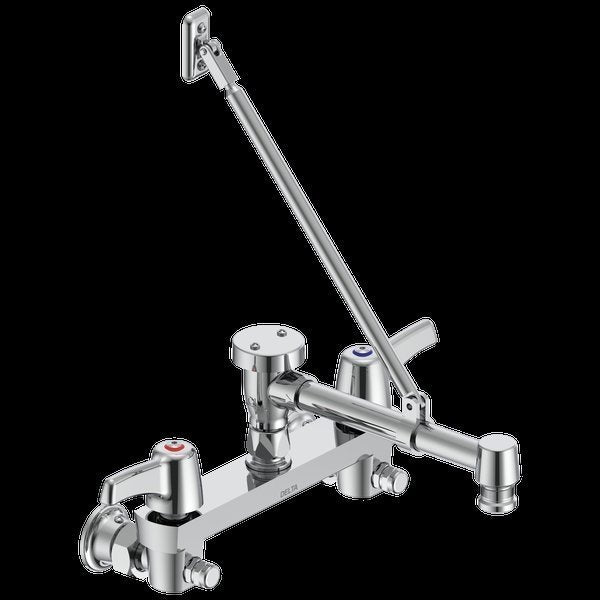 Delta Commercial 28C2: Two Handle 8" Wall Mount Service Sink Faucet