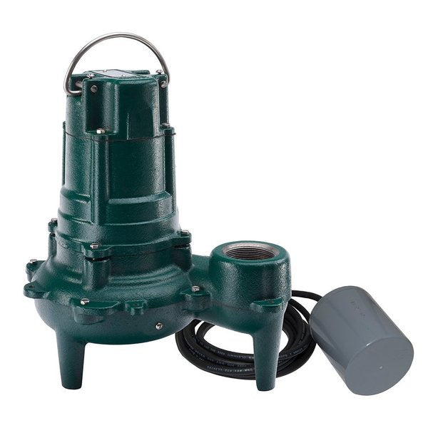 Waste-Mate 2 in. 115V 9.4A 1/2 hp 128 gpm NPT Cast Iron Sewage Pump