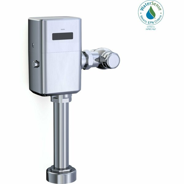 ECOPOWER Touchless 1.28 GPF Toilet Flushometer Valve w/ Vacuum Breaker Set Polished Chrome