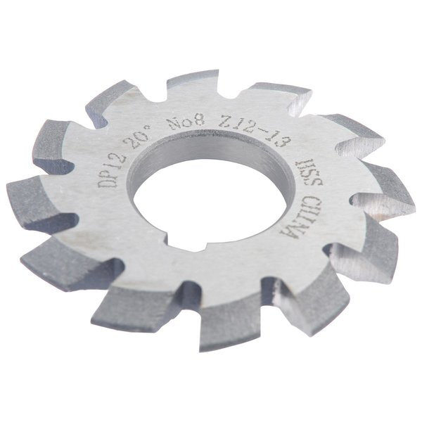 12P 8 20 Degree Gear Cutter