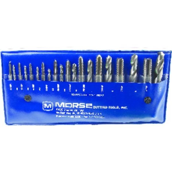 Tap and Drill Set,  Series 8001,  ImperialMetric,  20 Piece,  M3x05 to M12x175 Tap,  40 to 1764 Dr