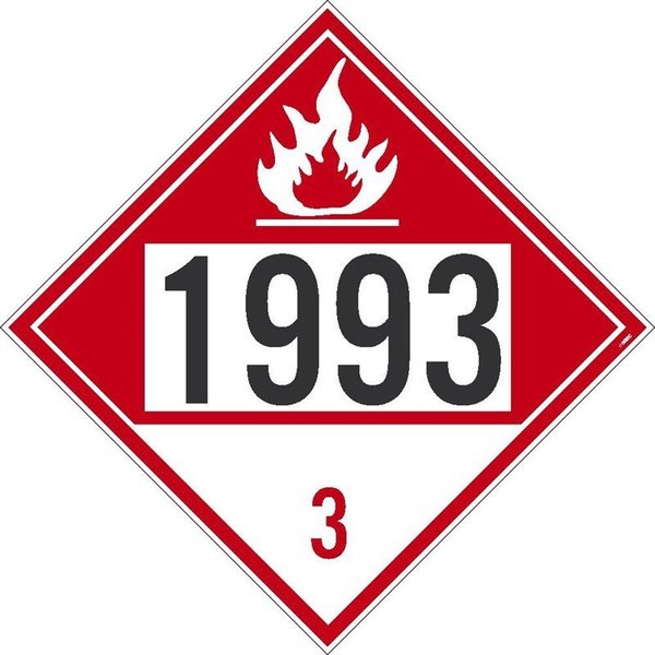 PLACARD,  FLAMMABLE 1993 3,