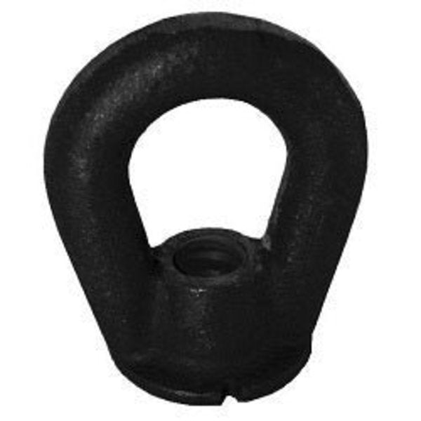 Oval Eye Nut,  1/3"-12 Thread Size,  Black Oxide