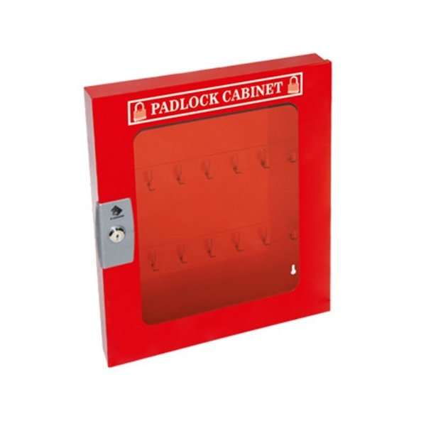 PADLOCK CABINET,  CLEAR WINDOW,